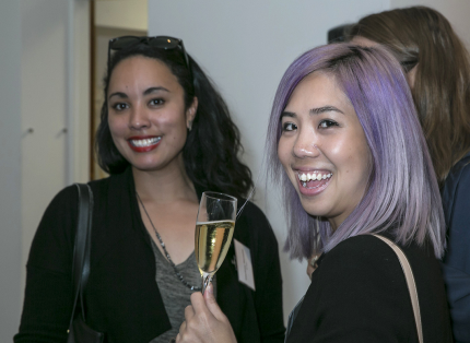 Smiles all round at the launch of the Academy of New Zealand Literature